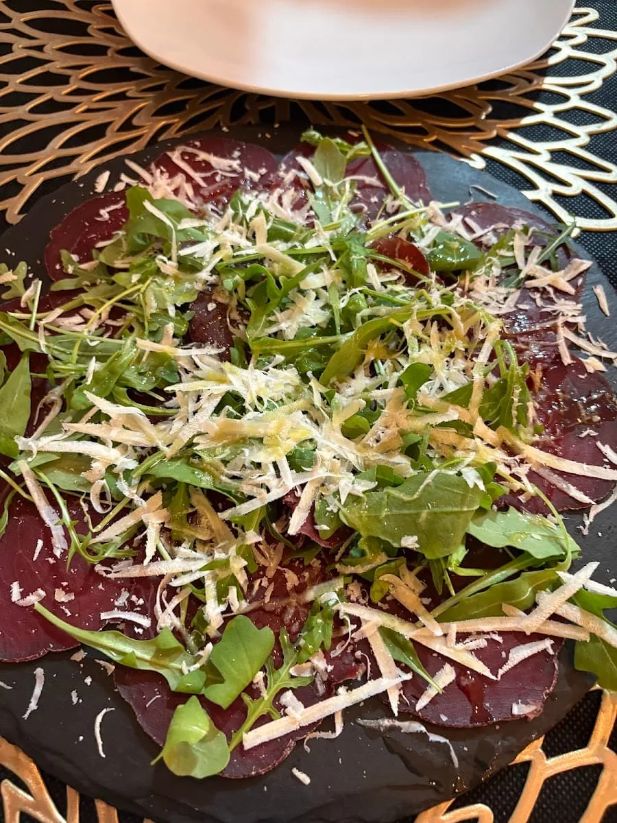 Carpaccio italià a La Terrazzetta Italiana, la Ràpita