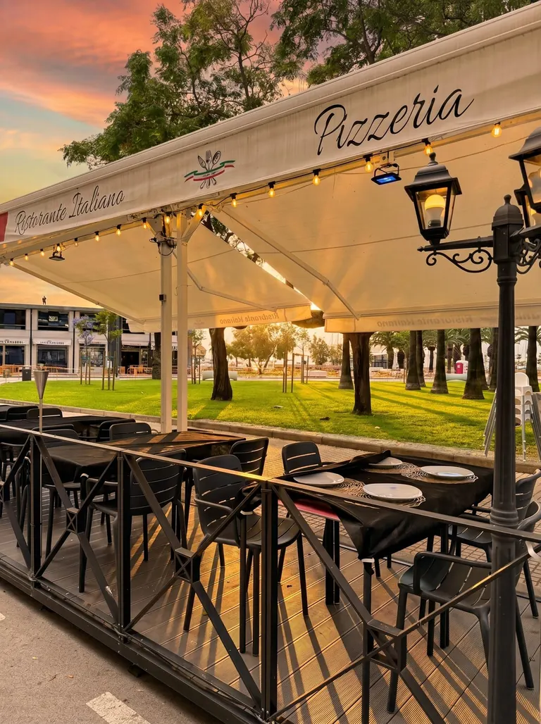 Terraza de La Terrazzetta Italiana en la Ràpita